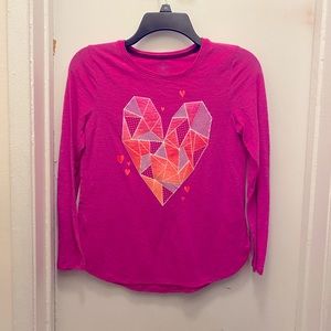 Used girls long sleeve pink shirt